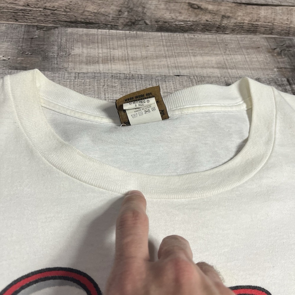 Dale Earnhardt Shirt Size XL White Vintage 90s Nutmeg NASCAR Racing Tee Chevy - Picture 9 of 13